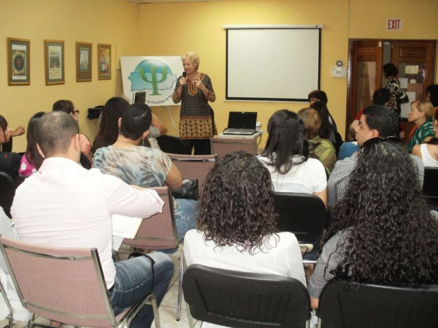 Director Martha Davis at Puerto Rico Psychological Association screening